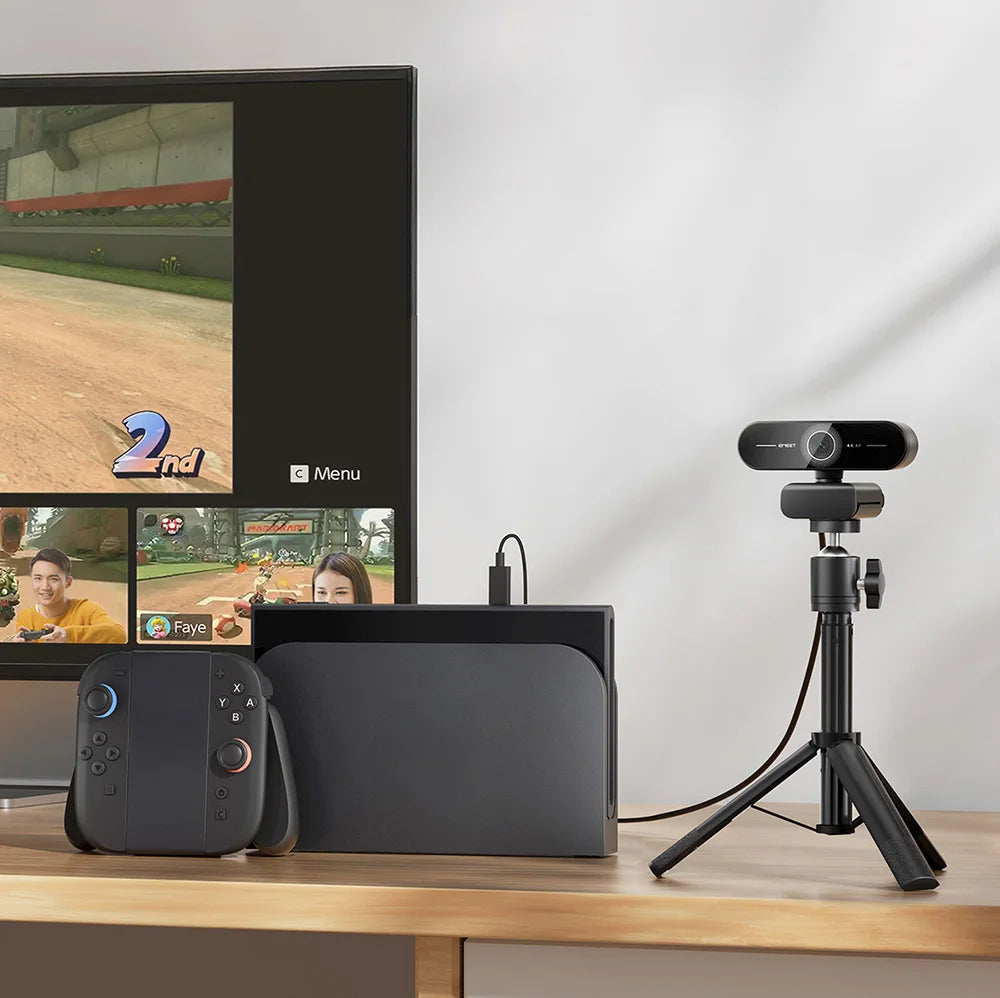 EMEET 4K/1080P Webcam for PC/Computer PDAF Auto Focus Video Camera With Dual Mics Web Camera Works for Zoom/Teams