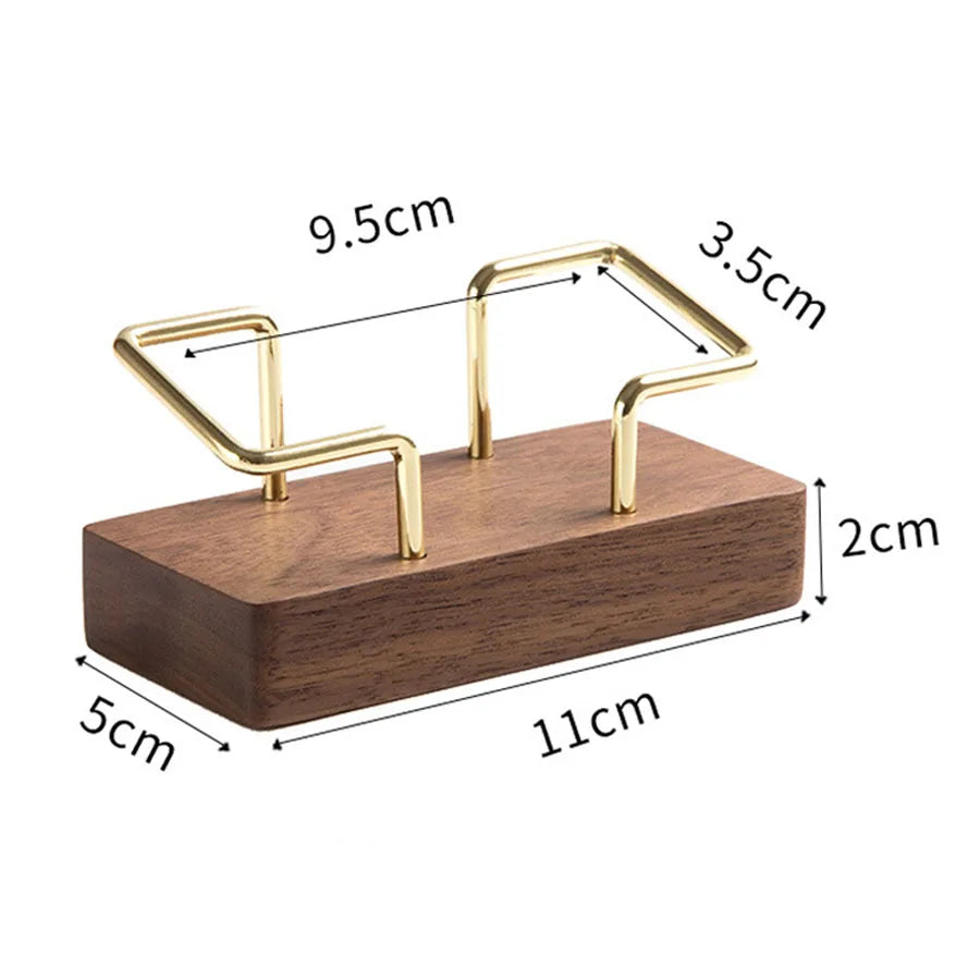 Business Card Holder Organizer Office Desk Display Stand Memo Counter Accessories Tabletop Shelf Home Wooden Card Holder Storage