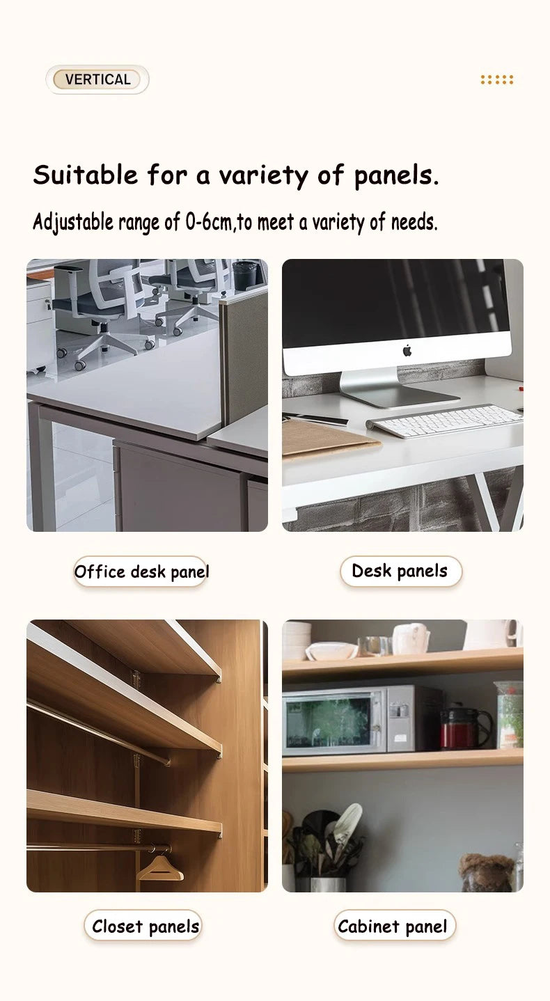 Telescopic Under Table Storage Rack Metal Cable Management Tray Home Office Desk Wire Organizer No Punching Storage Accessories