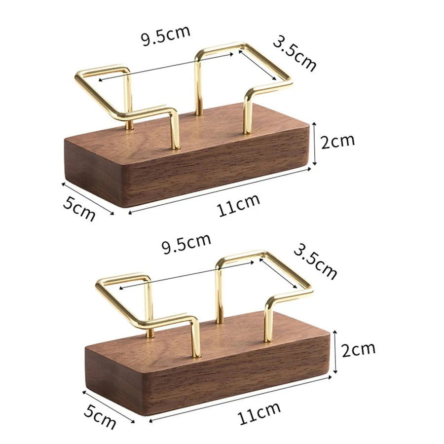 Business Card Holder Organizer Office Desk Display Stand Memo Counter Accessories Tabletop Shelf Home Wooden Card Holder Storage