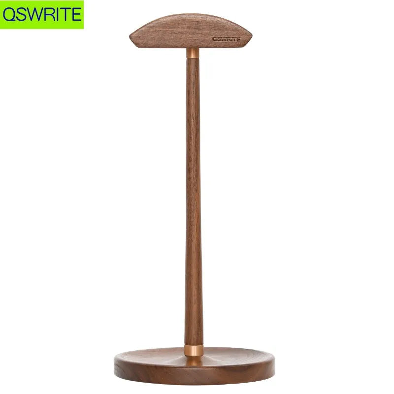 Walnut Wood Headphone Holder Minimalist Style Headphone Hanger Solid Wood Headphone Storage Rack Game Headphone Rack
