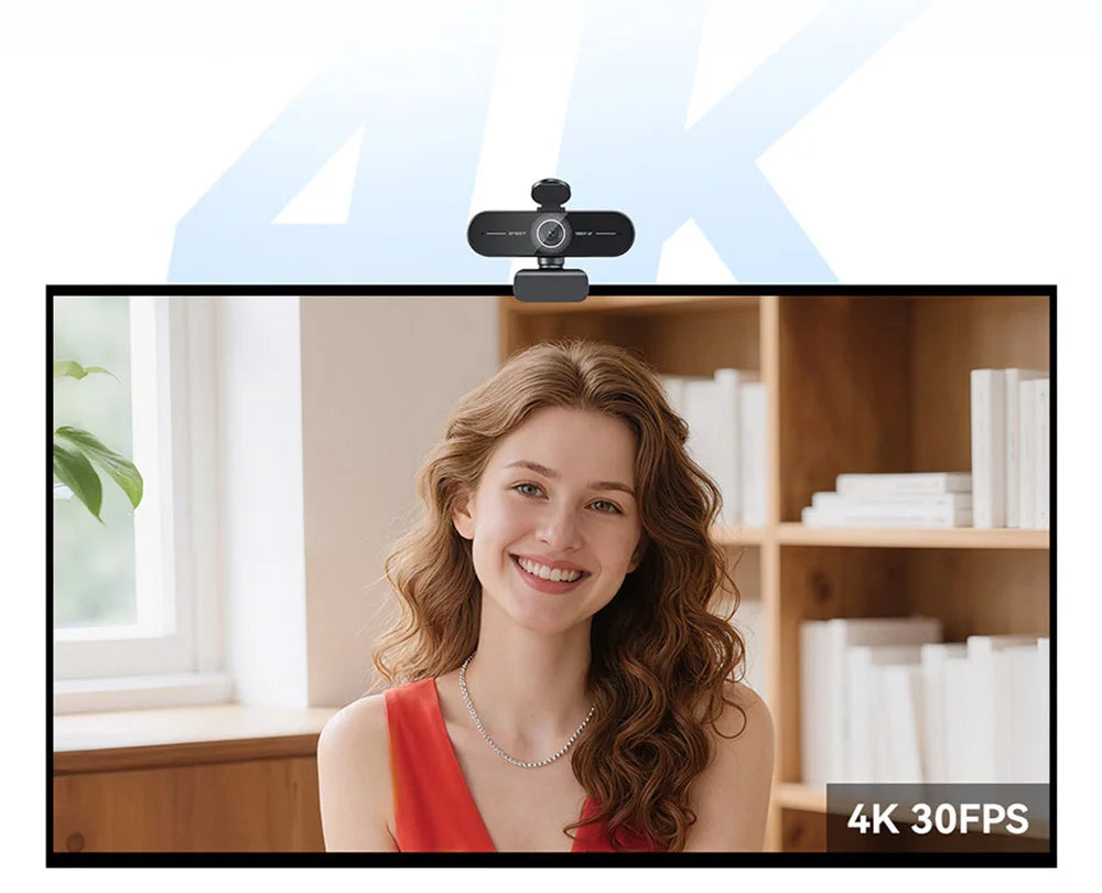 EMEET 4K/1080P Webcam for PC/Computer PDAF Auto Focus Video Camera With Dual Mics Web Camera Works for Zoom/Teams