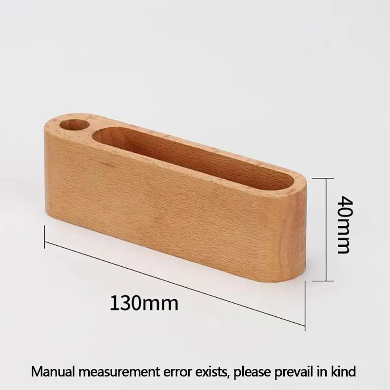 1Pcs Wooden Desktop Business Card Holder 3 Compartment Storage Box For Office Supplies Desk Accessories Organizer